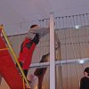 Монтаж гирлянды светового дождя (световой занавес) в ДК Химик Монтаж гирлянды светового дождя (световой занавес) в ДК Химик